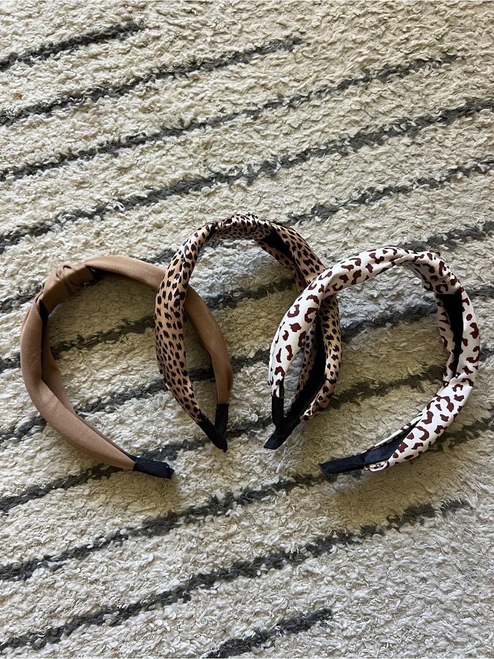 Neutral & Animal Print Knot Headband Trio